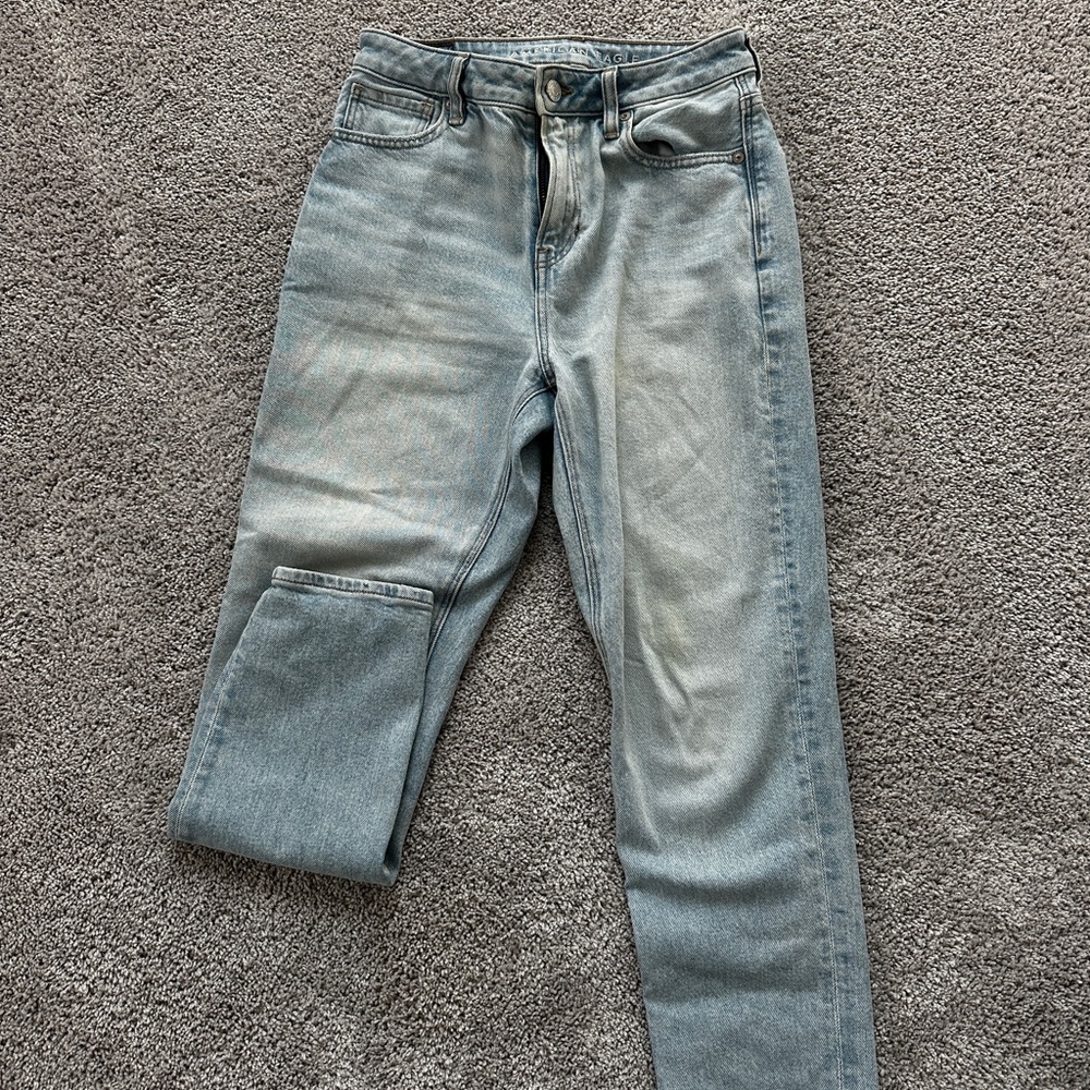 American Eagle Outfitters Light Blue Straight Leg Jeans